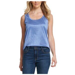 DKNY Shimmer Blue Tank Size XS  Polyester Stretch NWT